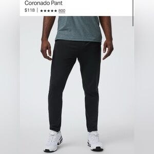 Vuori Men’s Coronado Performance Pants Size XL